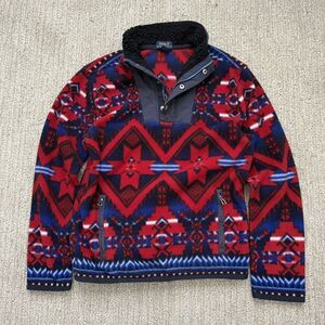 Polo Ralph Lauren Beacon 2 Southwestern Pullover Fleece Sweatshirt Boys Size M